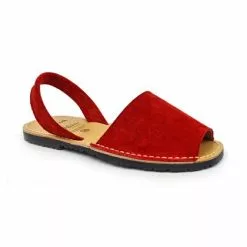 Women's Split Leather Flat Menorcan Sandals 202 Red, By C. Ortuño 10 Women's Split Leather Flat Menorcan Sandals 202 Red, By C. Ortuño -Comfort Heels Sales women s split leather flat menorcan sandals 202 red by c ortuno 2