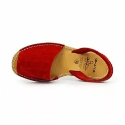 Women's Split Leather Flat Menorcan Sandals 202 Red, By C. Ortuño 12 Women's Split Leather Flat Menorcan Sandals 202 Red, By C. Ortuño -Comfort Heels Sales women s split leather flat menorcan sandals 202 red by c ortuno 4