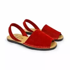 Women's Split Leather Flat Menorcan Sandals 202 Red, By C. Ortuño 13 Women's Split Leather Flat Menorcan Sandals 202 Red, By C. Ortuño -Comfort Heels Sales women s split leather flat menorcan sandals 202 red by c ortuno 5