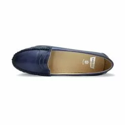 Women Soft Leather Loafers 903CA Navy, By Casual -Comfort Heels Sales women soft leather loafers 903ca navy by casual 2
