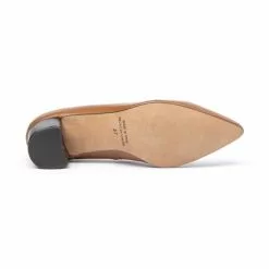 Womens Leather Low Heeled Comfort Pumps 1493 Mink, By Eva Mañas -Comfort Heels Sales womens leather low heeled comfort pumps 1493 mink by eva manas 3