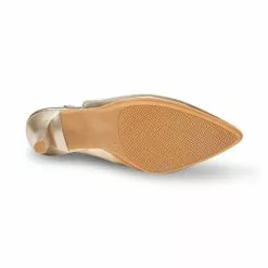 Womens Metallic Leather High Heeled Slingback Pumps 1495 Platinum, By Eva Mañas -Comfort Heels Sales womens metallic leather high heeled slingback pumps 1495 platinum by eva manas 3