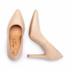 Womens Nappa Leather High Heeled Pumps 1494 Nude, By Eva Mañas -Comfort Heels Sales womens nappa leather high heeled pumps 1494 nude by eva manas 2