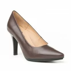 Womens Nappa Leather High Heeled Pumps 1500 Brown, By Eva Mañas -Comfort Heels Sales womens nappa leather high heeled pumps 1500 brown by eva manas 2