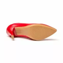 Womens Nappa Leather High Heeled Pumps 1500 Red, By Eva Mañas -Comfort Heels Sales womens nappa leather high heeled pumps 1500 red by eva manas 3