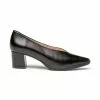 Womens Nappa Leather Low Heeled Comfort Pumps 1497 Black , By Eva Mañas