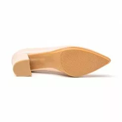 Womens Nappa Leather Low Heeled Comfort Pumps 1497 Nude , By Eva Mañas -Comfort Heels Sales womens nappa leather low heeled comfort pumps 1497 nude by eva manas 3