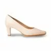 Womens Nappa Leather Medium Heeled Comfort Pumps 1498 Nude, By Desireé -Comfort Heels Sales womens nappa leather medium heeled comfort pumps 1498 nude by desiree