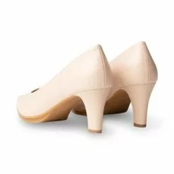 Womens Nappa Leather Medium Heeled Comfort Pumps 1498 Nude, By Desireé -Comfort Heels Sales womens nappa leather medium heeled comfort pumps 1498 nude by desiree 2