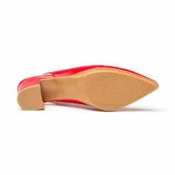 Womens Nappa Leather Slingback Comfort Pumps Medium Heeled 1496 Red, By Eva Mañas -Comfort Heels Sales womens nappa leather slingback comfort pumps medium heeled 1496 red by eva manas 3