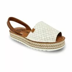 Womens Platform Braided Leather Menorcan Sandals Padded Insole 10462 White, By C. Ortuño 9 Womens Platform Braided Leather Menorcan Sandals Padded Insole 10462 White, By C. Ortuño -Comfort Heels Sales womens platform braided leather menorcan sandals padded insole 10462 white by c ortuno 2