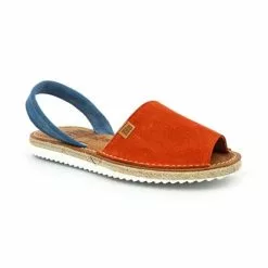 Womens Platform Split Leather Menorcan Sandals Padded Insole 15202 Coral, By C. Ortuño -Comfort Heels Sales womens platform split leather menorcan sandals padded insole 15202 coral by c ortuno 2
