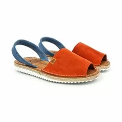 Womens Platform Split Leather Menorcan Sandals Padded Insole 15202 Coral, By C. Ortuño -Comfort Heels Sales womens platform split leather menorcan sandals padded insole 15202 coral by c ortuno 5